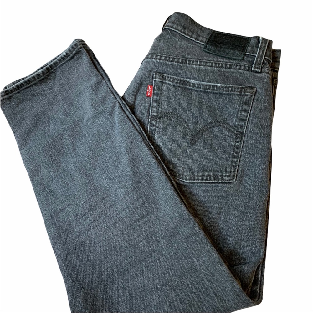Levi’s Black Washed Wedgie Straight Jeans